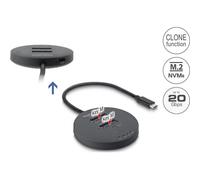 Estación de acoplamiento M.2 Delock USB 20 Gbps con clonación