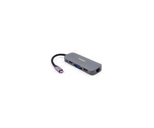 Estación de acoplamiento - NILOX - Tipo C - 3x USB 3.0 - 1x HDMI - 1x VGA