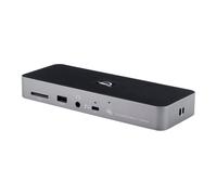 OWC Thunderbolt Dock con 11 Puertos, Pantallas 8k, 2X 4k @ 60Hz, 1x 4k @ 120Hz, Gigabit Ethernet, 3X TB4 (USB-C), 3X USB Gen 2 Tipo-A, 1x USB 2, Cable Incluido, Space Grey