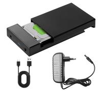 Estación de acoplamiento para discos duros, estación de acoplamiento HDD USB3.0, estaciones de acoplamiento para discos duros de 2,5 y 3,5 pulgadas SATA HDD/SSD, USB tipo A a USB tipo A, adaptador de