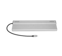 Estación de acoplamiento para dos monitores, tu socio ideal para la productividad, con conectividad Gigabit Ethernet, suministro de energía y