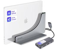 Estación de Acoplamiento para MacBook MacBook Air 15 (M2 2023 y M3 2024) con adaptadores de Monitor HDMI 4K duales para M3. Disfruta de 2 Puertos Thunderbolt-4 USB-C para conectar
