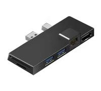 Estación de acoplamiento para Microsoft Surface Pro 4/5/6, compatible con HDMI, proyección de pantalla de PC, puerto Ethernet de 100 M, adap