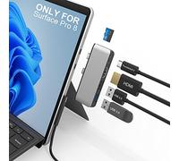 Estación de Acoplamiento Surface Pro 8 Hub con 4K HDMI, USB-C Thunderbolt 4 (Pantalla+Datos+PD), USB 3.0, USB 2.0, TF, Pantalla Triple (Surface Pro 8+HDMI+USB C) para Surface Pro 8