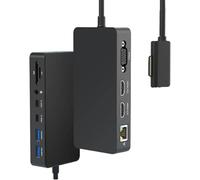 Estación de acoplamiento Surface Pro, Microsoft Surface Triple Display (2 HDMI 4K+VGA), accesorios Surface Pro para Surface Pro 9/8/X/7/6/5/4/3, Surface Book 3/2/1, Surface Laptop go/5/4/3/2