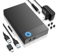 Estación de acoplamiento USB 3.0 para discos duros de 2,5 y 3,5 pulgadas HDD/SSD, carcasa externa de 3,5 pulgadas con UASP, estación de acoplamiento para disco duro, carcasa para Windows, Mac, Linux