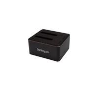 Estación de acoplamiento USB 3.0 - StarTech.com - 2 bahías - Soporte HDD/SSD 2,5"/3,5" - Plug and Play - Negro