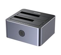 Estación de acoplamiento USB 3.0 - UNITEK - Doble bahía HDD/SSD - Aluminio - Clonación fuera de línea - UASP
