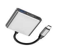 Estación de Acoplamiento USB C, Adaptador multipuerto de concentrador USB C | Adaptador Divisor C,Paladio de Alta Velocidad 100W de la dongle del Divisor C del multipuerto de 5GBps 4K C pa