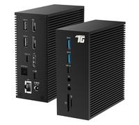 Estación de Acoplamiento USB C, Base 17 en 1 de Triple Pantalla Que Incluye DisplayPort, 2 HDMI, 6 USB, LAN, lectores de Tarjetas SD/TF, Carga de 60 W, Entrada y Salida de Audio, Entrada CC para