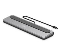 Estación de acoplamiento USB-C de 12 puertos, máx. 8K/30Hz con HDR, HDMI, DP, máx. 3 monitores (MST), USB-C 3.2 Gen 2, Ethernet Gigabit, SD/Micro SD, Audio, PD 100W