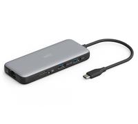 Estación de acoplamiento USB-C de 8 puertos, máx. 4K/60Hz con HDR, HDMI, máx. 2 monitores MST, USB-A 3.2 Gen2, Ethernet Gigabit, SD/Micro SD, PD 100W