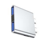 Estación de acoplamiento USB C de alta velocidad para laptop, adaptador multipuerto, convertidor, concentradores de expansión para entretenimiento de oficina