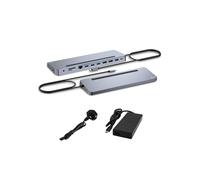 Estación de acoplamiento USB-C - I-TEC - Ergonómica 4K - 3 Monitores - 100W - Metal