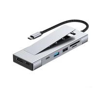 Estación de acoplamiento USB-C M.2 SSD con velocidad USB 3.2 Gen 2 de 10 Gbps, hub de disipación de calor de aleación de aluminio para transferencia de datos portátil y expansión del espacio de
