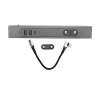 Estación de Acoplamiento USB Divisor de Carga multipuerto Apto para 2021-2023 y Model Y 2021-2023, Carga rápida de 27 W con luz LED de 3 Colores, 2 adaptadores de Puerto USB