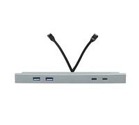 Estación de acoplamiento USB Hub de consola central, divisor de sensor inteligente, adaptador de carga rápida, accesorios adecuados para convertidor de escritorio de pie, estación de acoplamiento de