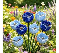 Estación de Agua de Abejas 4 Piezas Cerámica Artesanal Decoración Floral | Decoraciones Exteriores para Jardín para Mariposas Colibríes Alimentación Aviario Pinzón Hogar Jardín