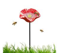 Estación de Agua para Abejas Decoración Resinosa Colorida en Forma de Flor | Bebedero Agua para Polinizadores para Césped, Jardín, Patio Exterior, Porche, , Balcón Exterior y Patio