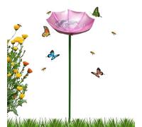 Estación de agua para mariposas - Cuenco Alimentador de Polinizadores,Estación De Abrevadero De Polinizador Con Una Estaca,En Los Parques, Granjas, Céspedes, Patios Traseros, Jardines Y Espacios Exter