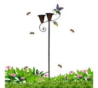 Estación de Agua para Mariposas Estación De Riego Metálica Todo Clima con | Plato baño, bandeja para aves y abejas Exteriores, Patio, Jardín, Terraza, Patio Trasero, Césped, Parque