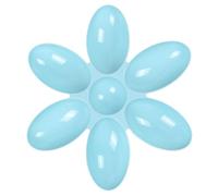 Estación de alimentación para Gatos con 6 tazones, alimentador de pétalos para Gatos de 16, 5x1, 8 Pulgadas con Borde Redondo, alimentador múltiple para Alimentos y Agua Que Ahorra Espacio para 6 gat