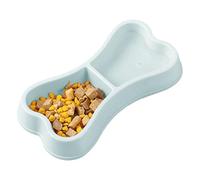 Estación de alimentación para mascotas - Depósito integrado 2 en 1 para nutrir | Cuenca con compartimento con huella antipunta ampliada y base antideslizante para viajes al aire libre, suelos