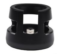 Estación de apisonamiento para portafiltro de 58 mm con ajuste de altura mediante mecanismo giratorio, soporte de resorte e interfaz de reducción de fricción