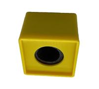 Estación de bandera de micrófono de ABS ligera, portátil, cuadrada, antideslizante, compatibilidad con varilla de micrófono de 25 a 42 mm