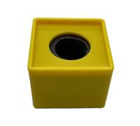 Estación de bandera de micrófono de ABS ligera, portátil, cuadrada, antideslizante, compatibilidad con varilla de micrófono de 25 a 42 mm