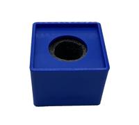 Estación de bandera de micrófono de ABS ligera, portátil, cuadrada, antideslizante, compatibilidad con varilla de micrófono de 25 a 42 mm