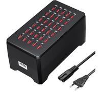 Estación de Carga 150W 30 Puertos USB, Hub Cargador Múltiple con Protección Inteligente para Teléfonos, Relojes y Tabletas