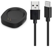 Estación de Carga Compatible con Amazfit Active MAX, Cable Cargador para Amazfit T-Rex 3/3 Pro, Balance 2/2 XT, Helio Strap y Active MAX (Negro, B)
