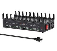 Estación de carga de 690 W para múltiples dispositivos, estación de carga rápida USB C de 20 puertos con doble puerto PD PPS de 100 W, base de carga rápida multidispositivo para MacBook Pro, laptop