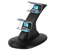 Estación de carga de controlador PS5, estación de carga PS5, soporte de carga de controlador dual para Playstation 5, protección IC, estación de acoplamiento de carga rápida con cable de carga tipo C