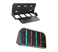 Estación de carga de múltiples dispositivos para 2 controladores JoyCons con 4 modos de almacenamiento de tarjetas de juego y RGB
