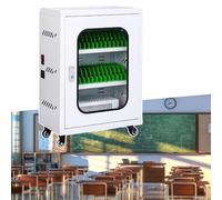 Estación de carga de teléfono con cerradura para montaje en pared, 20/30 ranuras, armario de almacenamiento para teléfonos celulares, taquilla de carga segura para escuelas, oficinas y espacios públ