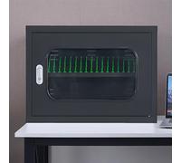 Estación de carga de teléfono móvil, casillero de almacenamiento recargable de 30 ranuras y armario de carga USB para escuela, iglesia, aeropuerto, compatible con la mayoría de teléfonos móviles