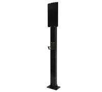 Estación de carga EV para exteriores, pedestal de conector resistente con gancho, cargador de vehículo eléctrico montado en el suelo para garaje, fábrica, comunidad