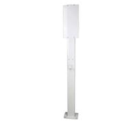 Estación de carga EV para exteriores, pedestal de conector resistente con gancho, cargador de vehículo eléctrico montado en el suelo para garaje, fábrica, comunidad
