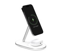 Estación de carga inalámbrica 2 en 1 Mag Station para teléfono y auriculares - Blanca