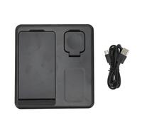 Estación de carga inalámbrica 3 en 1, soporte plegable de compatibilidad universal para dispositivos Apple, carga inteligente de seguridad completa