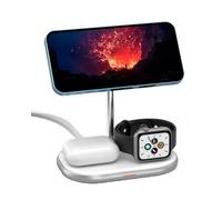 Estación de carga inalámbrica mag safe 15w aluminio airpods iwatch c