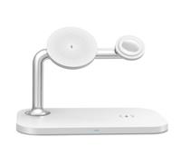 Estación de carga inalámbrica MagSafe, carga estable sin deslizamientos, potencia total del sistema de 20 W, elegante diseño metálico, cable de