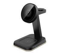 Estación de carga inalámbrica para teléfonos celulares, cargadores de la serie Watch para Apple Magnetic Black