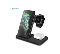 Estación de carga inalámbrica Qi FDGAO de 15 W, cargador rápido para Apple Watch Series SE/8/7/6/5/4/3/2, Apple Airpods, iPhone 11, 12, 13, 14