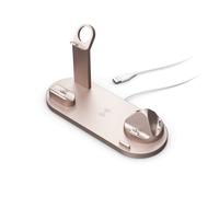 Estación de carga inalámbrica universal para dispositivos Apple y Samsung (rosa)