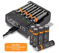Venom Recarga de energía: estación de Carga más 10 Pilas Recargables AA de 1000 mAh