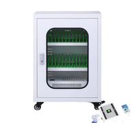 Estación de carga móvil con 30 ranuras, casillero portátil de carga de teléfono, capacidad de 6 a 60 dispositivos, armarios de carga seguros para teléfonos y dispositivos, ideal para eventos y