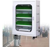 Estación de carga móvil con 60 ranuras, gabinete de carga de teléfono recargable con 30 puertos, carrito de almacenamiento portátil con ruedas de 360° para escuelas, oficinas y lugares de trabajo